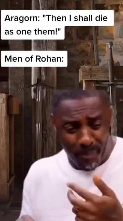 “Dammit Aragorn, we were talking in Elvish for a reason”