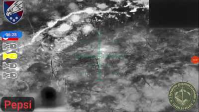 25th airborne brigade strikes russian infantry men from drone. November 2024.