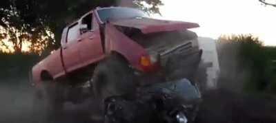 When you realize it's not a real monster truck