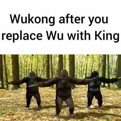 Wu means king in chinese culture, his name is king kong for real (random comment I had)