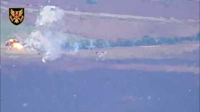 Ukrainian HIMARS strike destroys a Russian Pantsir-S1 air defense system. Sometime in 2024