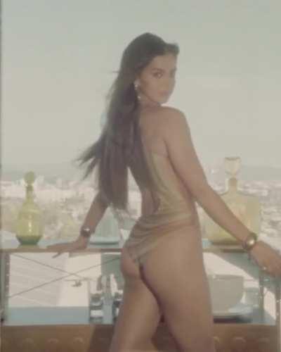 Showing off her perfect booty.