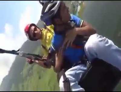 What could possibly be worse than flying someone with a weak stomach?!