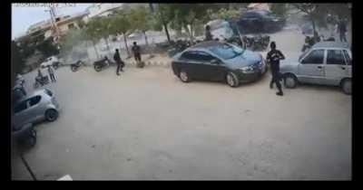 Black vigo crushed multiple students in front of iqra uni gulshan campus