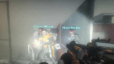 Wraith opened a portal to an another dimension...again Just tried adding Apex Legends skins on Left 4 Dead 2 :v