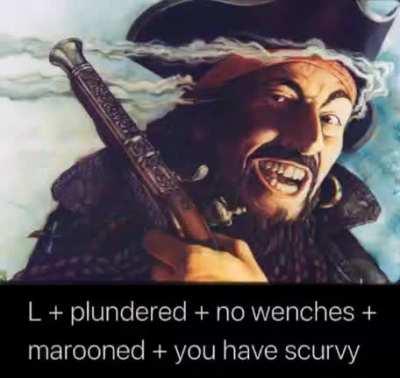 The captain before you walk the plank