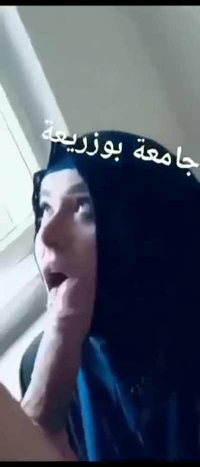 crazy Blowjob College Hijab girl 🔥