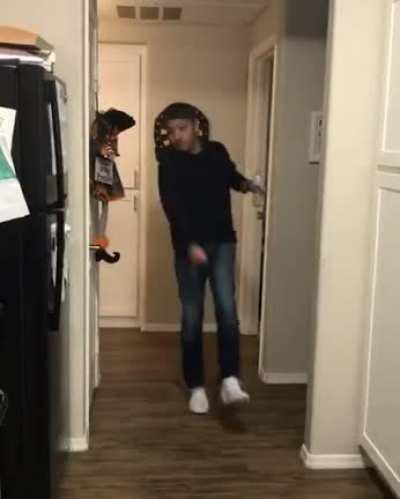 To throw husband off