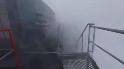 Moving between buildings when there's a slight breeze