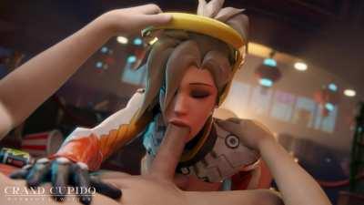 Mercy Sweet Blowjob in the Park {Overwatch] (Grand Cupido)