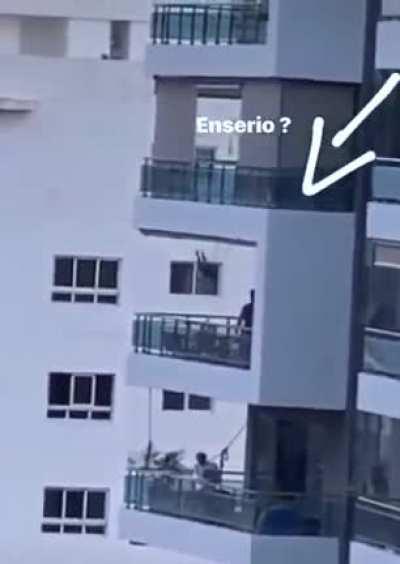 Installing a swing set on your balcony because your kid can’t go to the park