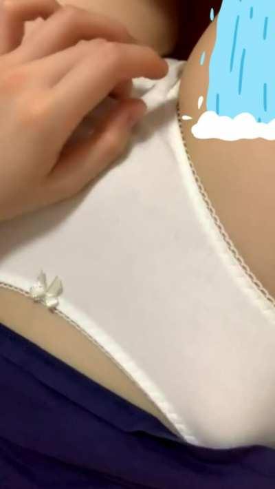 [19f] I actually prefer masturbating with my Japanese schoolgirl panties on...