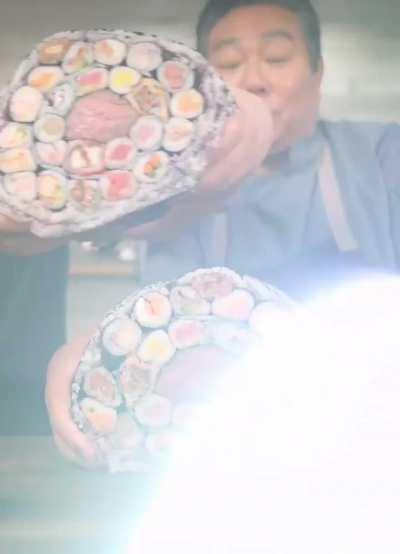 Giant sushi roll
