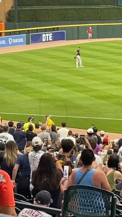 A fan got on the field at Comerica and ran around delaying the Twins-Tigers in the 3rd inning