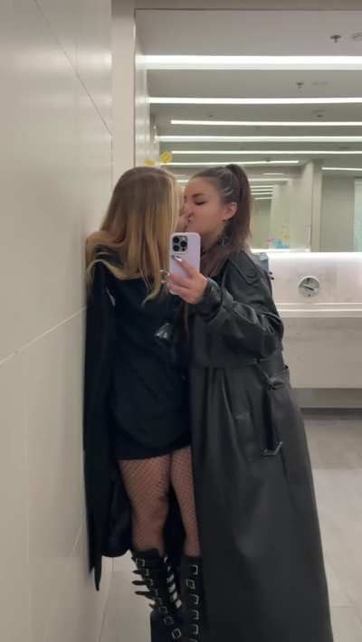 Our passionate kisses in crowded places always blow our minds