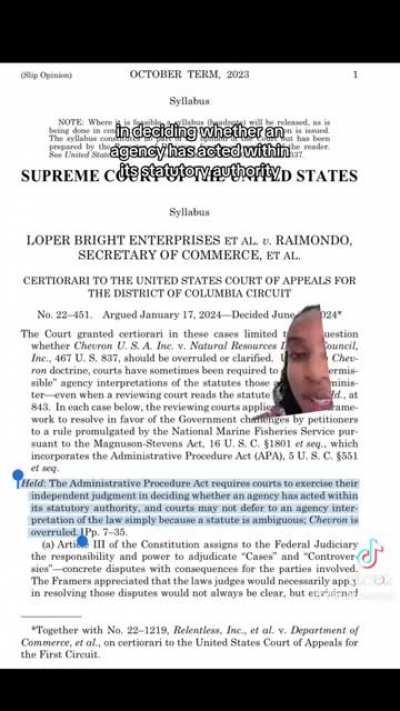 The Supreme Court overrules Chevron Deference: Explained by a Yale law grad