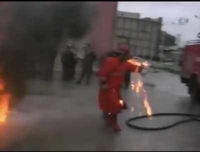 Firefighting exercise in turkey