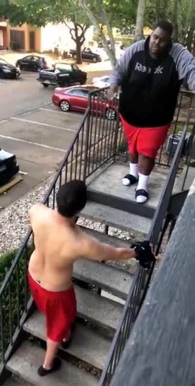 Guy gets Sparta kicked after refusing to turn around