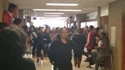 Teacher teaches students to dance '' Thriller ''. This happened in 2019 before quarantine!