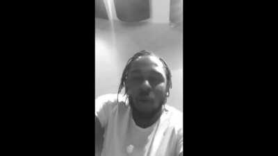 Kendrick reacts to his album getting a decent to strong 7