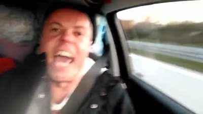 Dario Greggio in macchina. By Dario Greggio Archivio (YouTube)