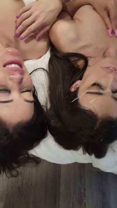 My twin and I share 5 cocks and a lot of cum ;)