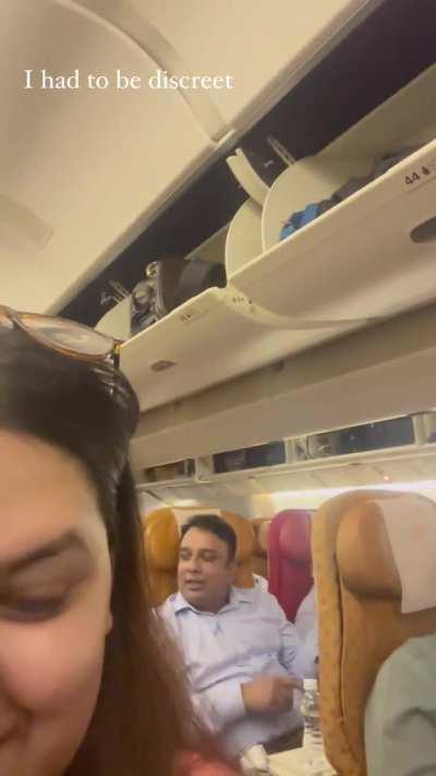 Political Kalesh between colleagues on flight