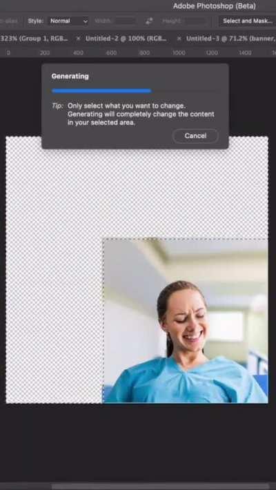 Photoshop’s generative AI shows me whatever it wants