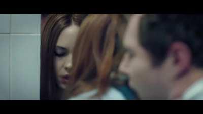 Karen Gillen getting pounded out by a stranger in a public bathroom