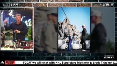 Pat McAfee responds to people who were mad he had the President on his show: “We had the Commander-in-Chief on the show … I got a lot of people saying mean stuff to me… telling me they're never watching my show again … Good, f**k you!”