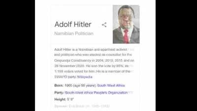 Hitler saves Namibia?
