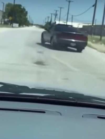 That's some expert driving.
