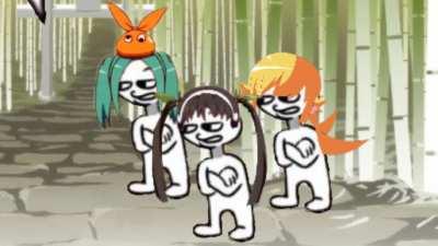 Amogus Monogatari meme