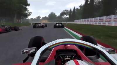 An ‘overtake’ by Verstappen in MyTeam