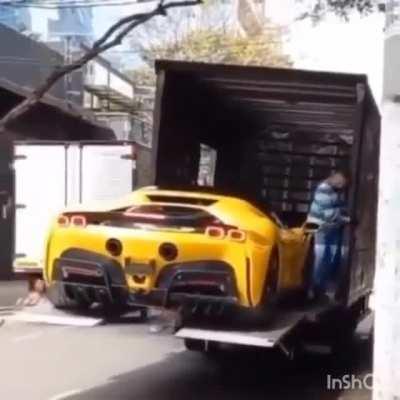 Hmb while I break this ferrari which my insurance company will not pay for