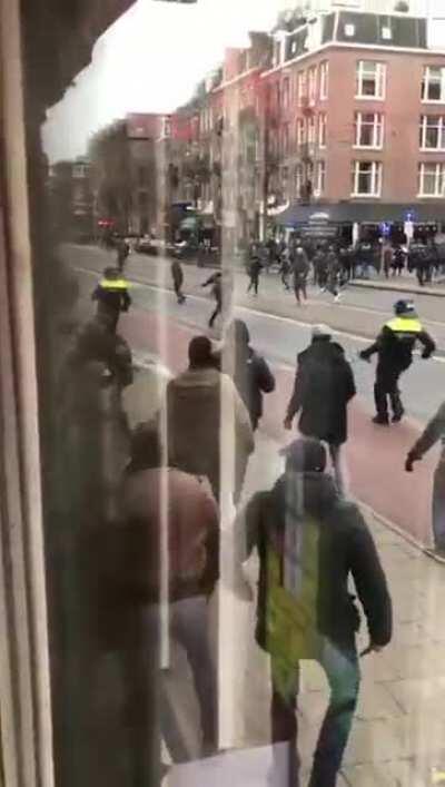 COVID demonstration in Amsterdam (24-01-2021)
