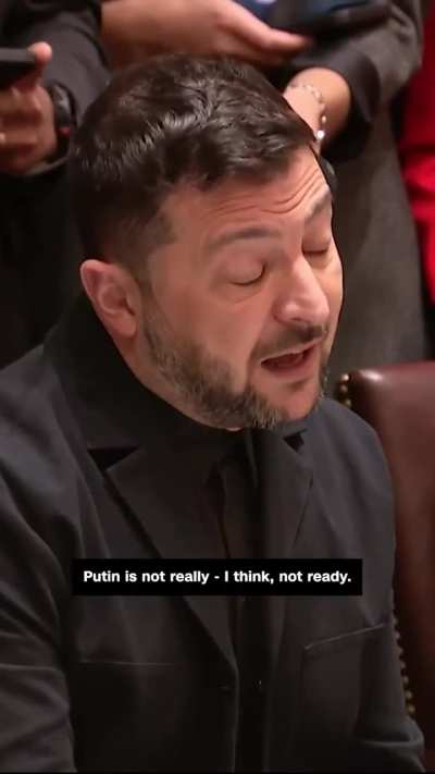 Ukrainian President Zelensky congratulated President Trump on securing Gaza ceasefire deal in opening lunch at WH, saying it could be the “momentum” to end war in Ukraine: 