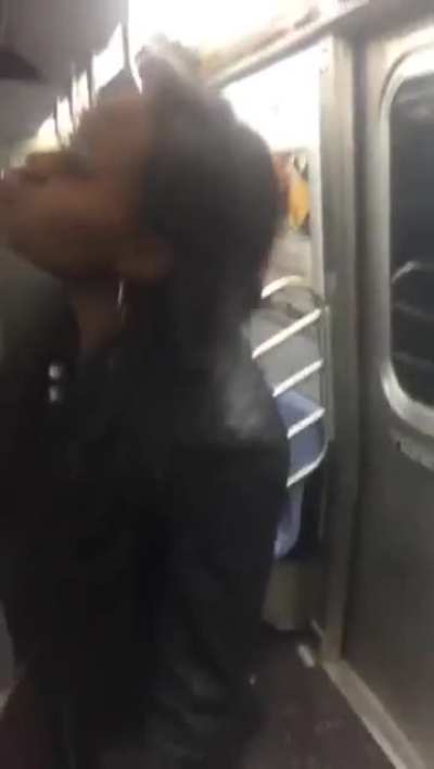 Sending shockwaves on the subway.