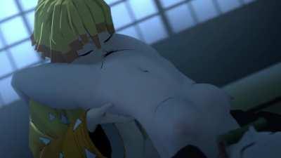 Zentisu x Nezuko , demon slayer xxx