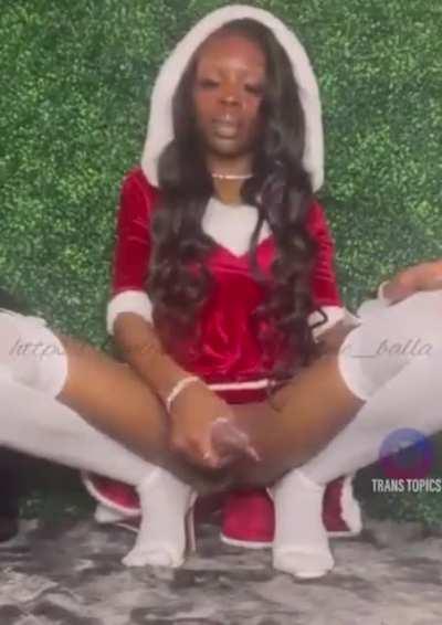 Santa’s Little Helper With A Big Present🍆