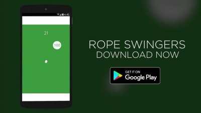 Just released a game on Android! Rope Swingers is simple but fun, link in comments!