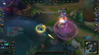 Landed my first 3 man Nami bubble after role swapping to support