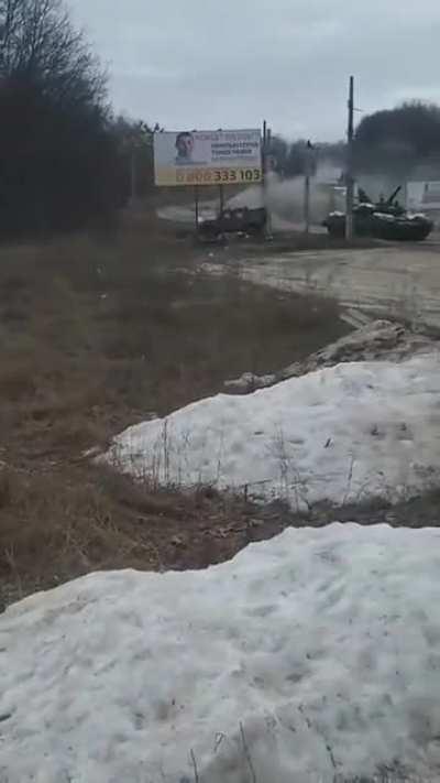 Ukraine Military taking out an Russian Tank.