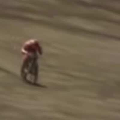 WCGW going with 107 kilometers of speed down a mountain