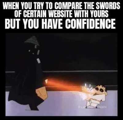 My sword is small but titanium