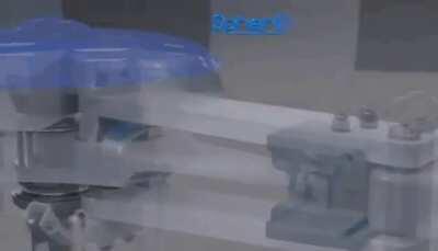 Helicopter engine, transmission, swash plate and rotors.