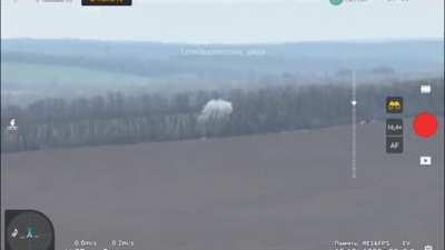 UA ATGM fired on russian target hidden in wood. Ukraine 2023