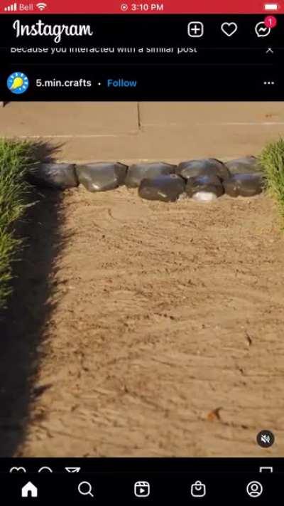 Why use nice patio stones when you can burn these shitty little cement dumplings in twice as long?