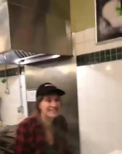Fast Food Worker Spits In Food