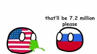 I made a comic about america buying alaska and dubbed it (also posted it on yt  